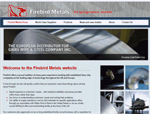 Tablet Screenshot of firebirdmetals.com
